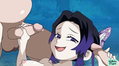 Busty Shinobu Gets Fucked in the Ass by Demons in 'Kimetsu no Yaiba' Parody [NatekaPlace]