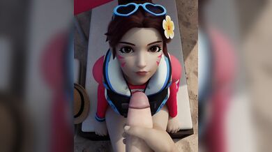 Geckoscave Overwatch: D.Va's Anal Invasion