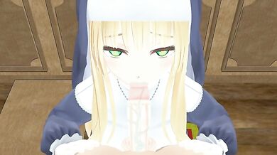 Elena's Sinful Tongue for Your Rod's Purification