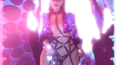 Evil Bitch Seduces and Dominates with her Sexy Animation Skills in 'EVIL - Evelynn' by Crisisbeat