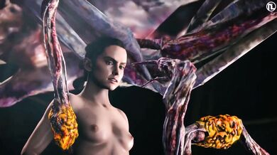 Star Wars: Rey's Forceful Threesome with Sith Lord Kylo Ren & His Evil Tentacles