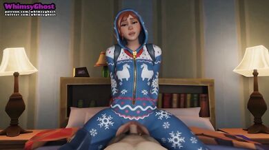 Getting Buck Wild in a Onesie while Riding Cowgirl Style