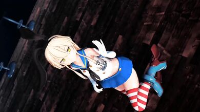 Shimakaze's Wild Night - Partying in the New Genesis MMD Porn