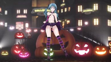 Happy Halloween Hentai: Miku's Dancing Pussy Gets Fucked