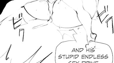 The wind fucks a female demon in a dark, damp cave.