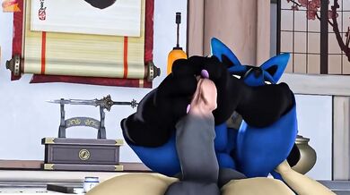 Tentacular Delight - A Lucario Footjob Adventure
