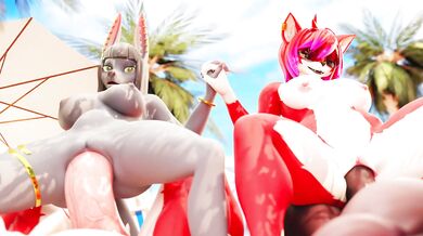 'Thrusting and Grinding at the Beach: The Ultimate Hentai Adventure [Xazter3D]'