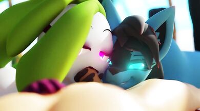Sunny Day on the Beach with Lucario and Tsareena [Xazter3D]