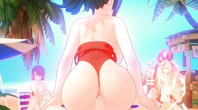 'Hardcore hentai fantasy on the sandy shore'