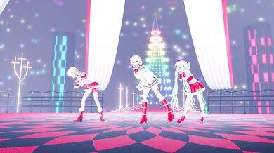 Watch as Rin, Miku and Mitsu engage in a snowy three-way!