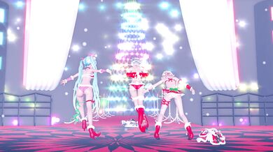 Watch as Rin, Miku and Mitsu engage in a snowy three-way!