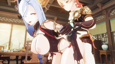 Pounding Aline's tight asshole [Shenhe]
