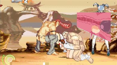 Sakura gets reamed by muscular Sagat in hardcore sex action
