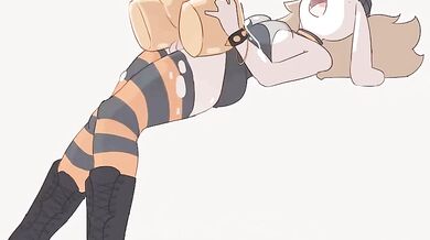 Futa Bunny Fucking a Vibrating Masturbator