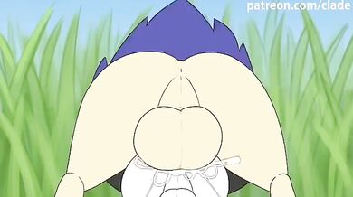 Typhlosion's Power Tie: It's a Naughty Effective Bondage Ride!