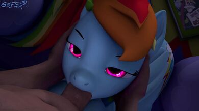 Deep Throating Rainbow Dash in HD: A Godly Indulgence for Your Fury