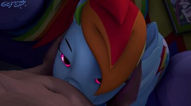 Deep Throating Rainbow Dash in HD: A Godly Indulgence for Your Fury
