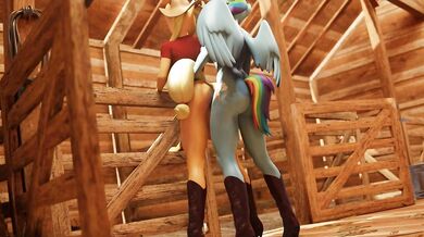 Applejack Gets Fucked in the Stable by Dash [Hardcore Erotica]