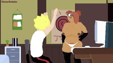 Boruto, Akimichi and Chouchou spend a steamy Valentines Day together in this hentai porn video