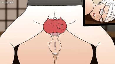 Grandpa Danders' Big Dick Fucks Grandma Okarun's Tight Pussy