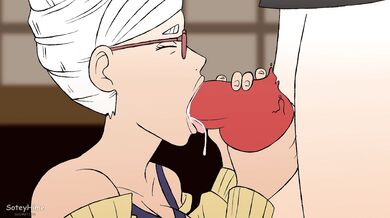 Grandpa Danders' Big Dick Fucks Grandma Okarun's Tight Pussy