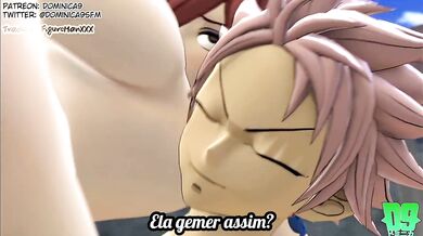 Aprendendo com Erza Scarlet: Duas recrutas são ensinadas pelo sexo