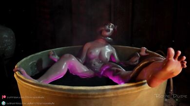 Triss Merigold Deepthroat Tentacle Orgy (TheRopeDude)
