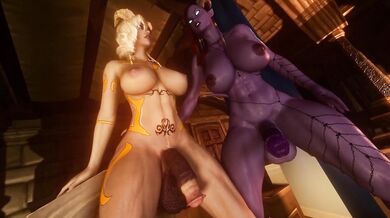 - Horny Draenei Sluts Get Loud and Dirty with Big-Dicked Weeaboo in 'Draenei Love'