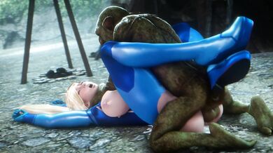 Lonely Space Bounty Hunter Samus' Forbidden Excursion Into Goblin Territory Ends in a Sticky Situation [Noname55]