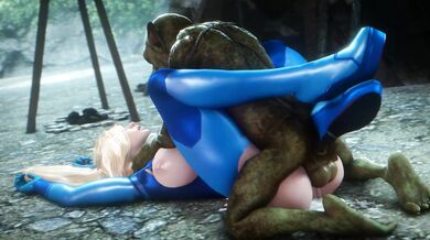 Lonely Space Bounty Hunter Samus' Forbidden Excursion Into Goblin Territory Ends in a Sticky Situation [Noname55]