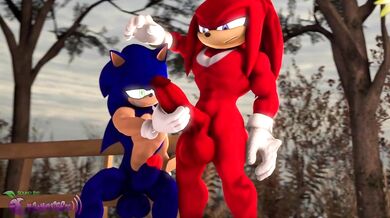 Sonic's Horny Handjob With Knuckles