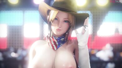 Tina Armstrong takes on Fugtrup in a steamy cowgirl ride!