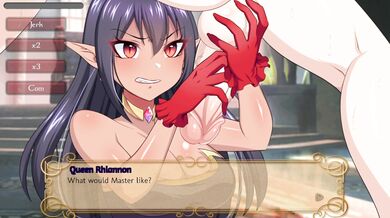 Massive Dildo Adventure: Rhiannon Handjob Palace Scene