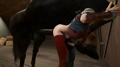 Shemale Harley Gets Bred by Horse in 'Horse Video 94'
