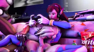Fap to Mercy's Anal Creampie on Game Night with D.Va - BlackjrXIII's Hentai Porn