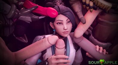 Dripping Wet Lesbian Action: Ashnikko & Daisy's Sensual Tongue Play in 'Valorant PMV'