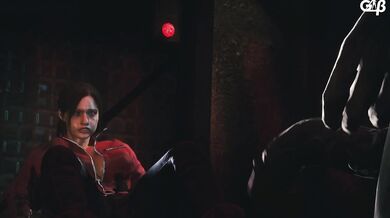 Claire Redfield's Rough and Tumble with the Regenerating Man