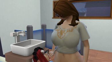 Lesbian Futanari Love in The Sims: Girl on Girl Action
