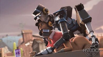 Busty Cyborg Seduction Gone Wrong (@HStudios)