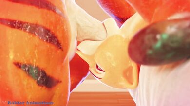 Fur-ious Tiger and Lion Rough Play - Rubber Animated Action!