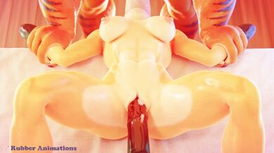 Fur-ious Tiger and Lion Rough Play - Rubber Animated Action!