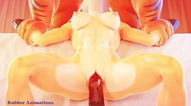 Fur-ious Tiger and Lion Rough Play - Rubber Animated Action!