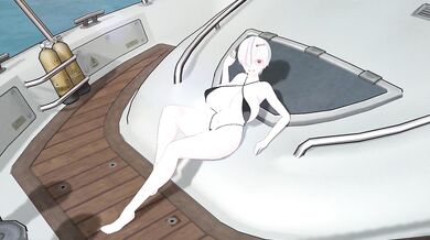 Summer Cruise Sensation: Ekatarina's Wet and Wild Threesome [Wink_MMD]