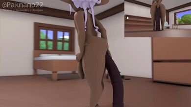 Stuffing Her Hole with Giant Cocks in 'If it Fits, I Sits' from Mimp_ and Pakmamo22