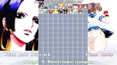 Pixilated Futa Boa Hancock's Lustful Encounter with Inma