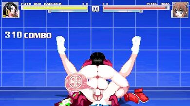 Pixilated Futa Boa Hancock's Lustful Encounter with Inma