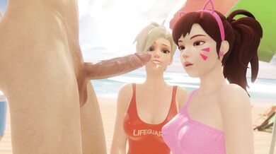 Uncontrollable Horniness for D.Va's Big Guns: The Male Voice and Bewyx Duet