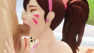 Uncontrollable Horniness for D.Va's Big Guns: The Male Voice and Bewyx Duet