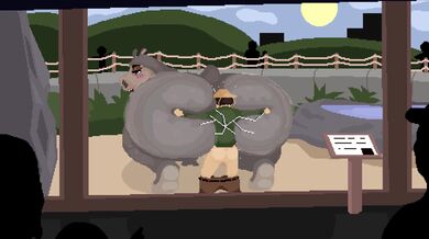 Sneaking around the zoo, Gloria discovers her inner animal