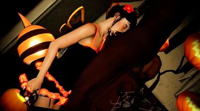 Halloween Fuck Fest with Victoria Blueberg and the Burnwood Gang